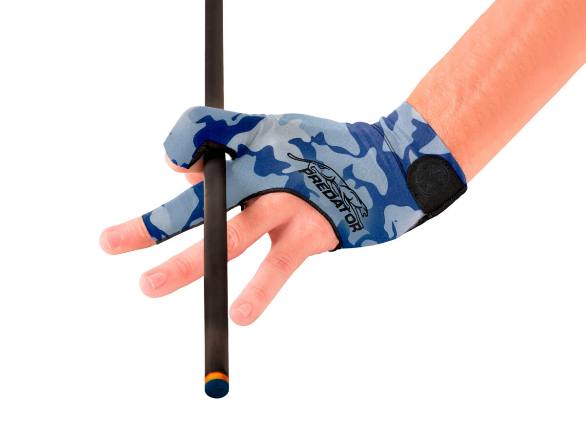 Glove Predator Second-Skin, Blue/Teal Camo, XXS-XXL, left hand