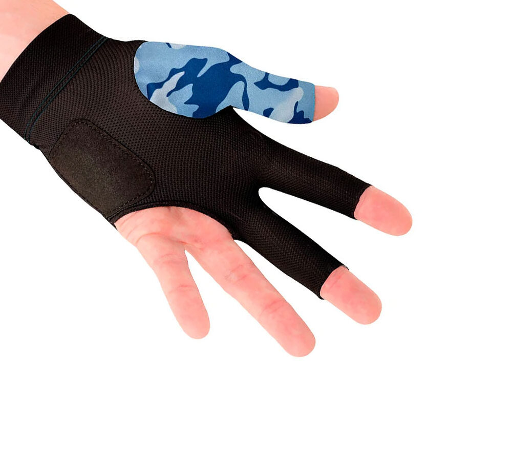 Glove Predator Second-Skin, Blue/Teal Camo, XXS-XXL, left hand