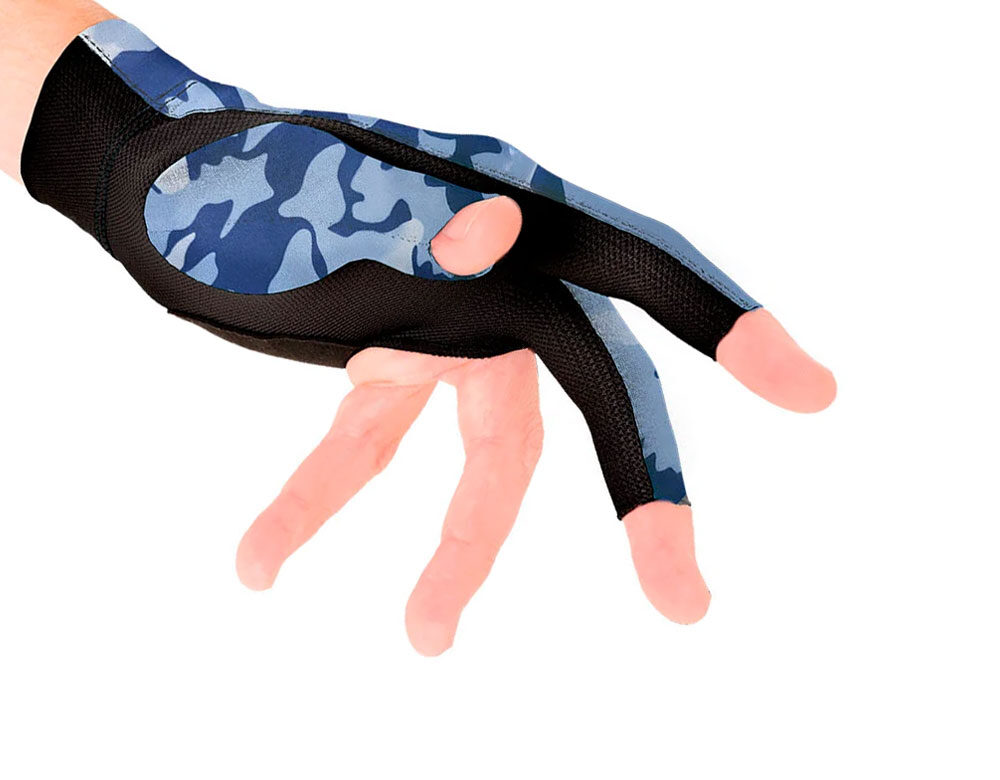 Glove Predator Second-Skin, Blue/Teal Camo, XXS-XXL, left hand