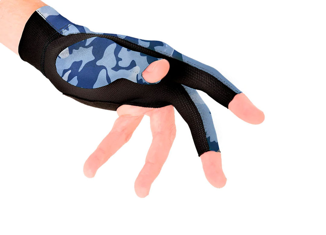 Glove Predator Second-Skin, Blue/Teal Camo, XXS-XXL, left hand