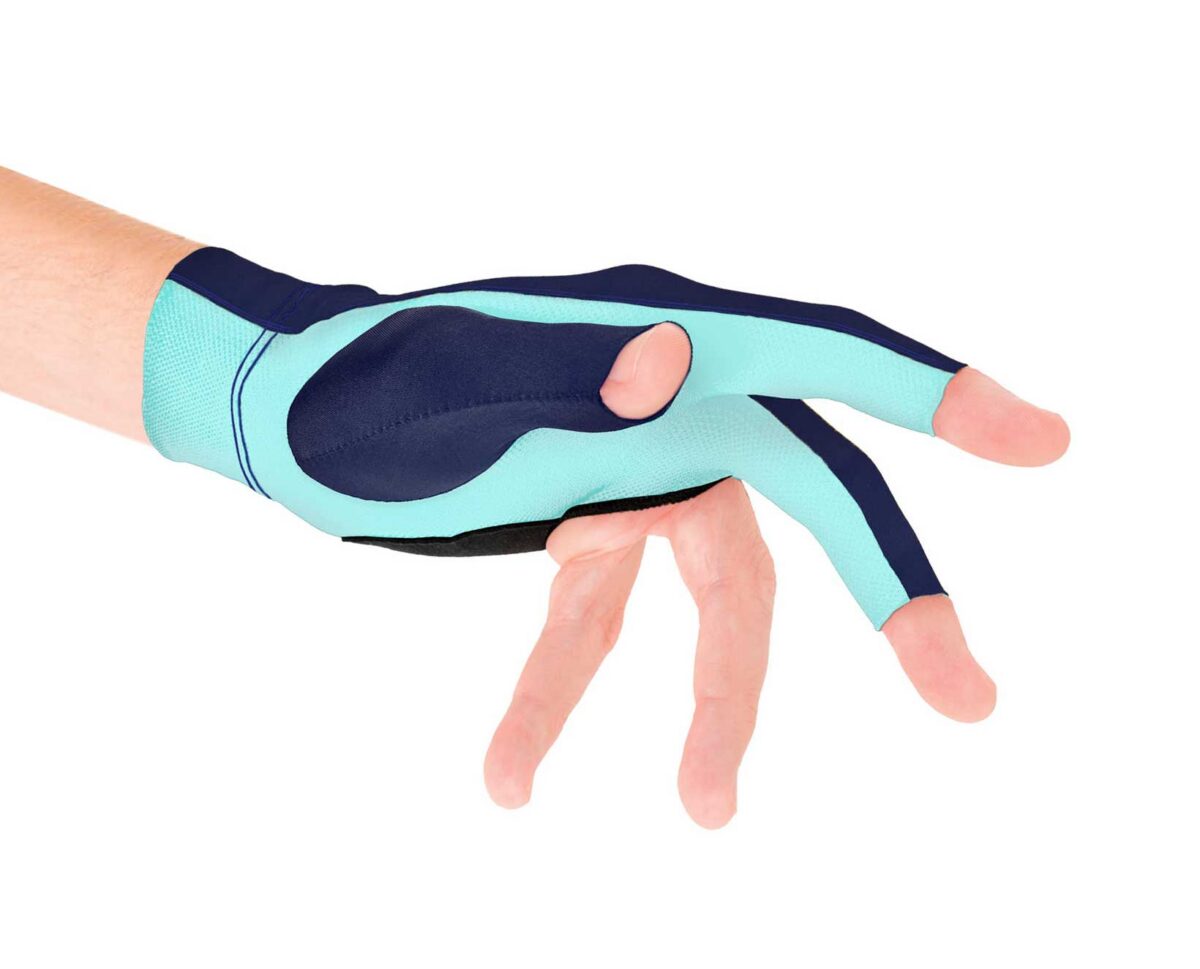 Glove Predator Second-Skin Blue/Teal, XXS-XXL, left hand