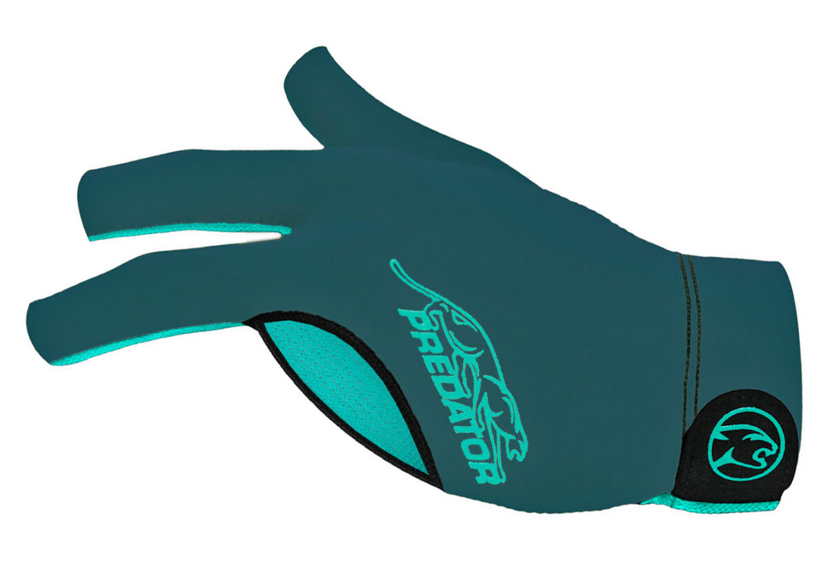 Glove Predator Second-Skin, Green/Teal, XXS-XXL, left hand
