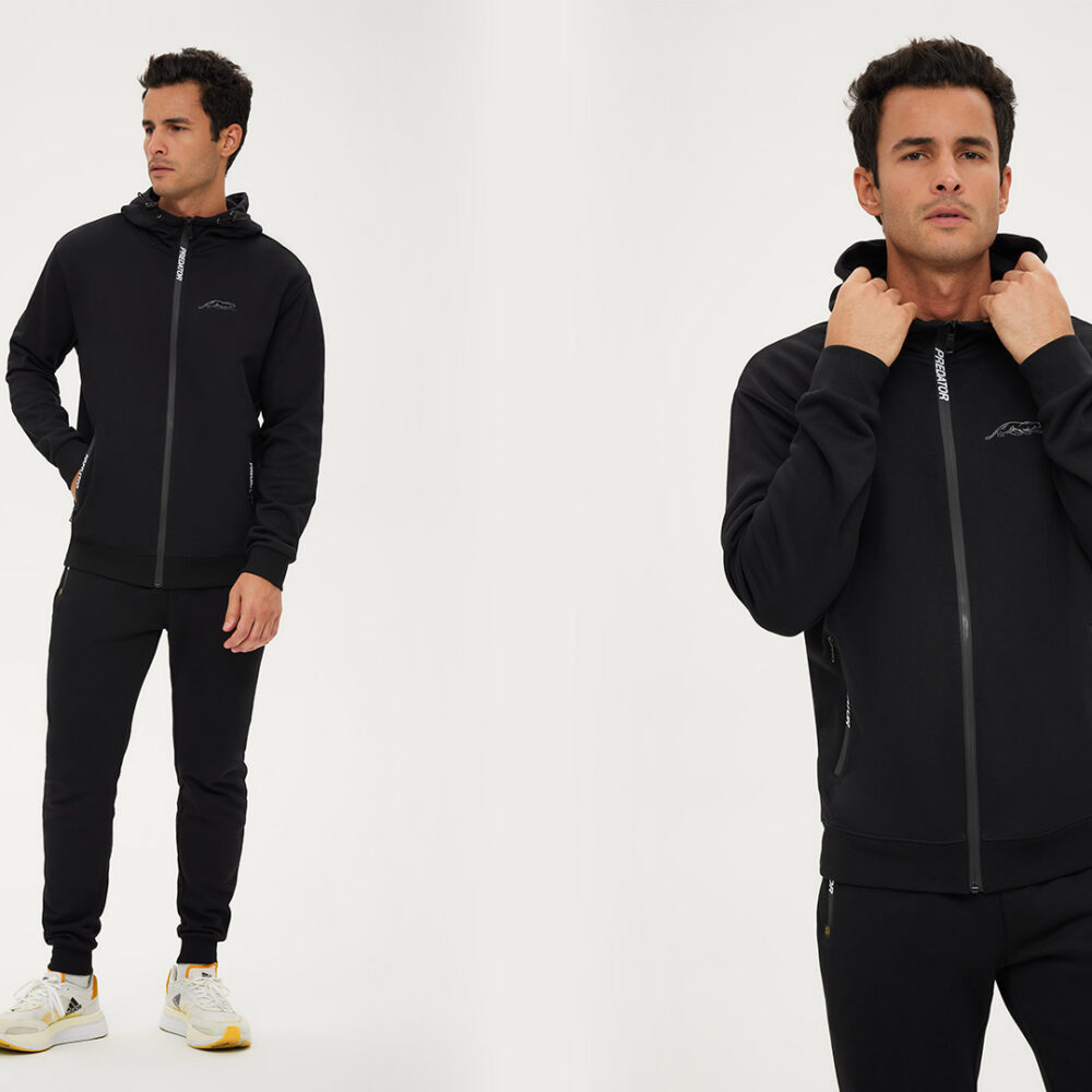 Predator full-zip hooded Jacket Black S-XXL