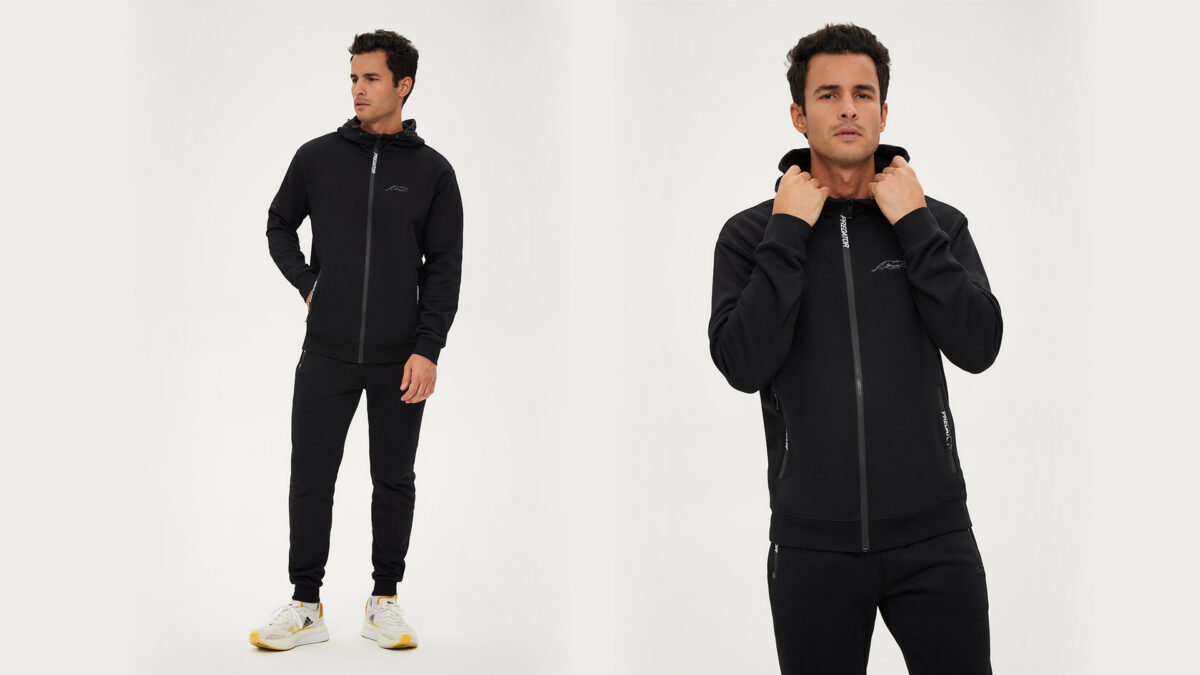 Predator full-zip hooded Jacket Black S-XXL
