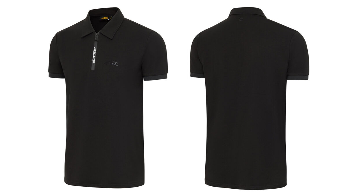 Predator Zipp Polo Shirt Black S-XXL
