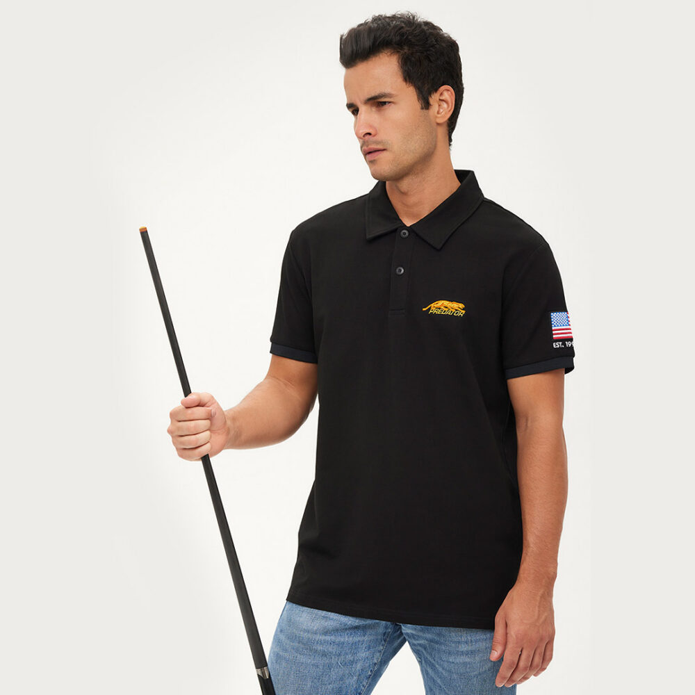 Predator USA Flag Polo Yellow Cat Black S-XXL
