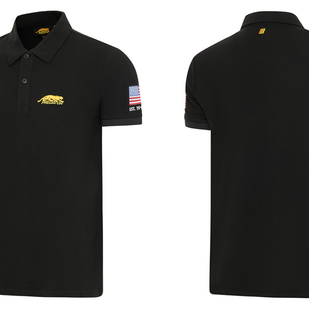 Predator USA Flag Polo Yellow Cat Black S-XXL