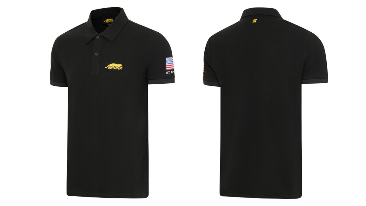 Predator USA Flag Polo Yellow Cat Black S-XXL