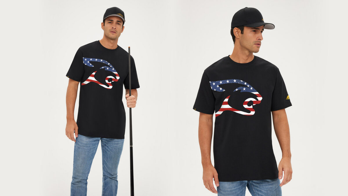 Predator USA Flag Cat Head T-Shirt Black S-XXL