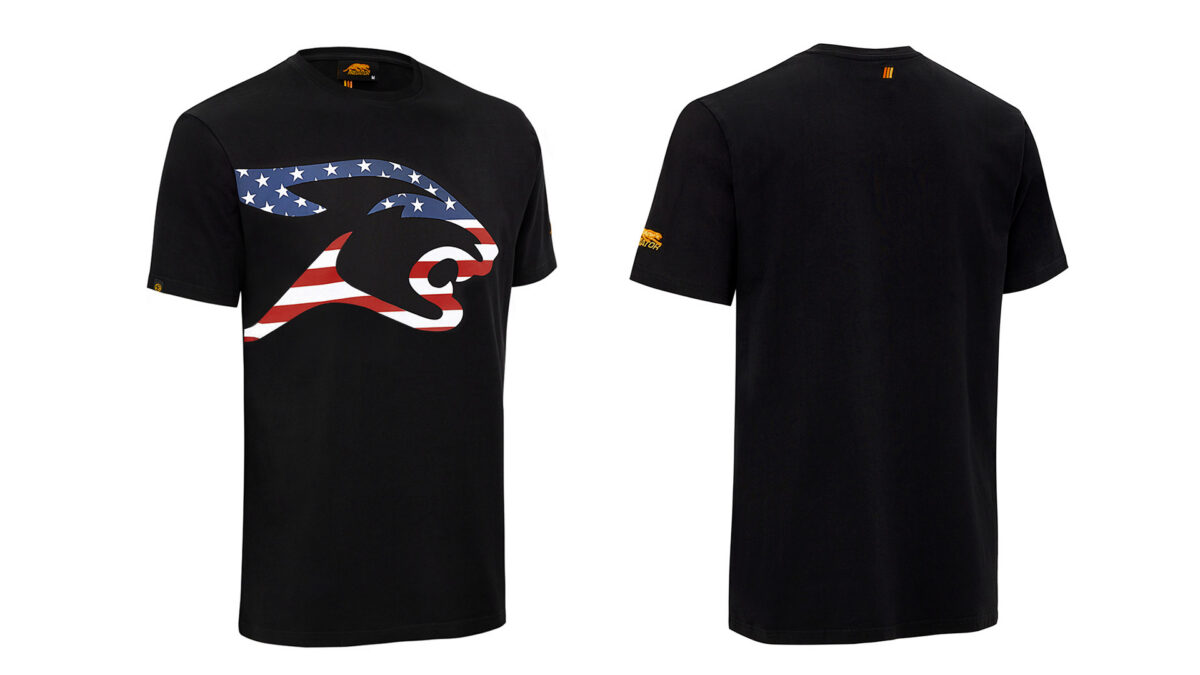 Predator USA Flag Cat Head T-Shirt Black S-XXL