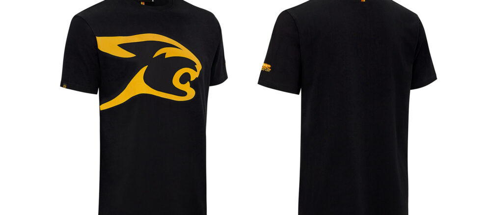 42012-predator-t-shirt-yellow-cat-black-ghost-front-back Predator Black T-Shirt Yellow Cat Head S-XXL