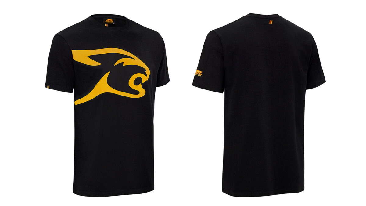 Predator Black T-Shirt Yellow Cat Head S-XXL