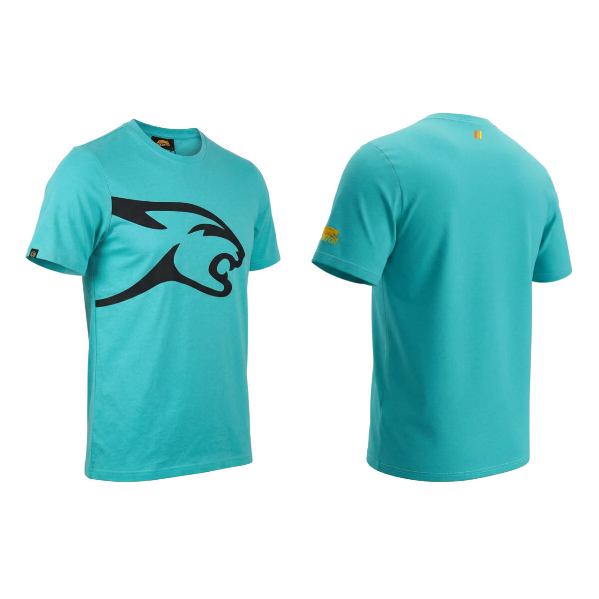 Predator Teal T-Shirt Black Cat Head XS-XXL