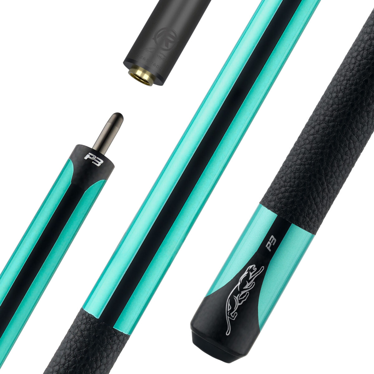 Pool Cue Predator P3 LL Teal with Uni-Loc REVO Shaft