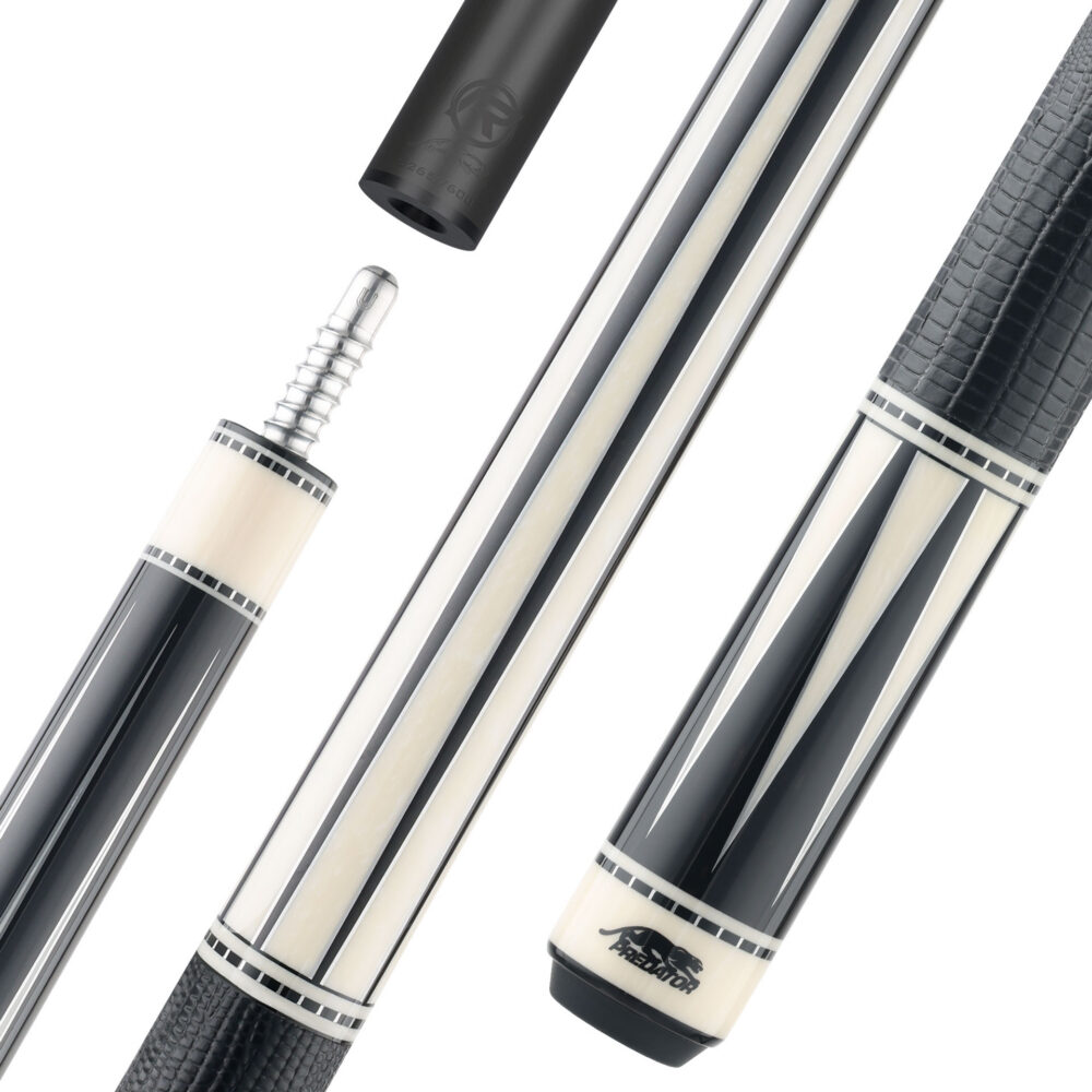 Predator LE True Splice 8 Pool Cue - Ebony & Ivorine Points - Leather Wrap