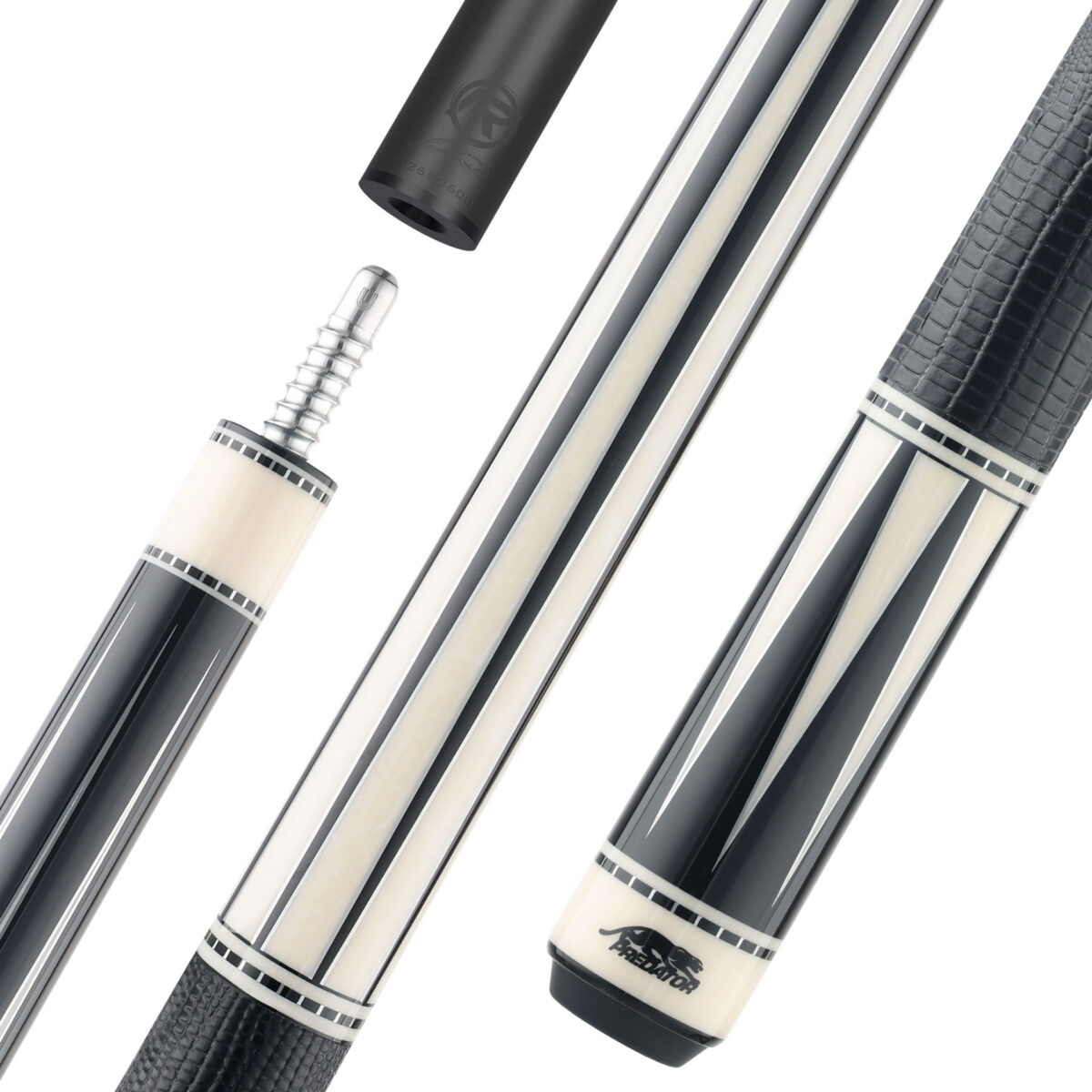 Predator LE True Splice 8 Pool Cue - Ebony & Ivorine Points - Leather Wrap