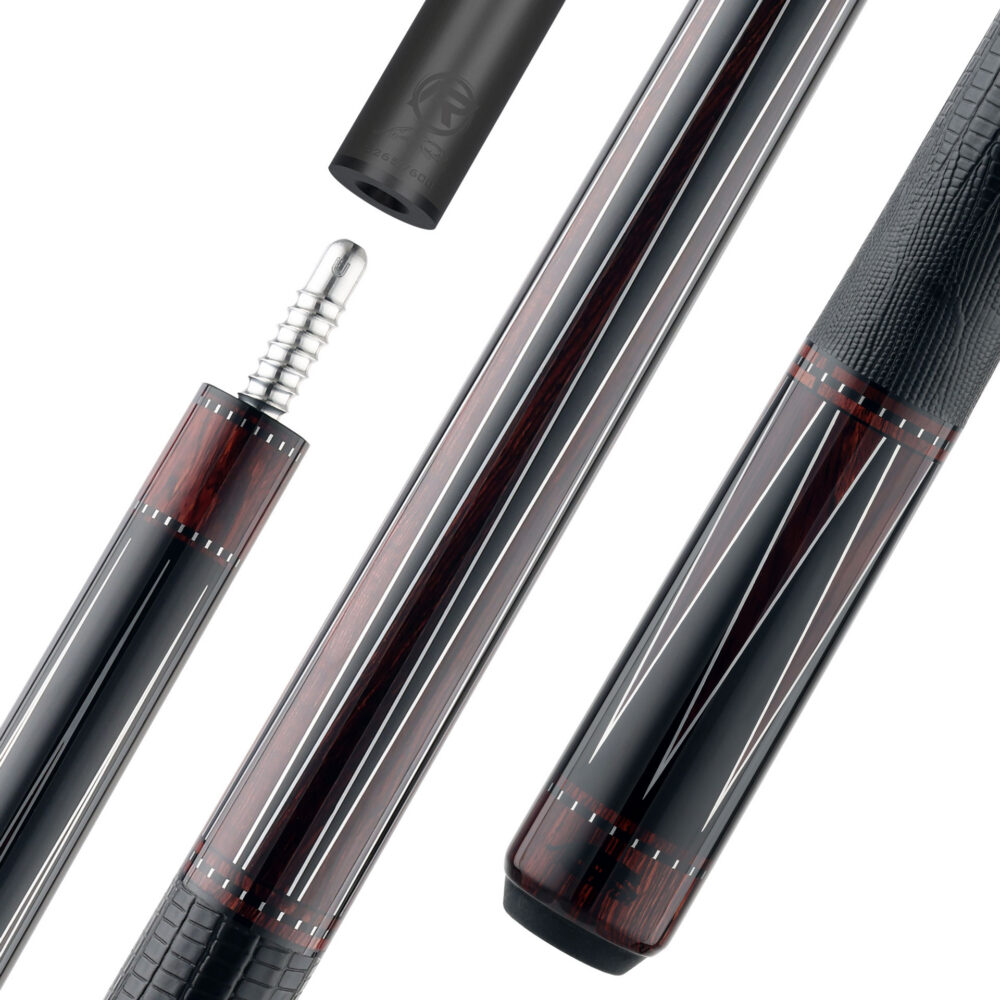Pool Cue Predator 10K Purple, Uni-Loc, Leather Wrap